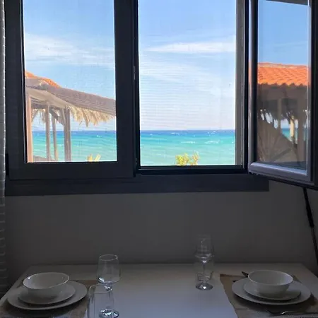 別荘 Ammos Beachfront Apartment! *